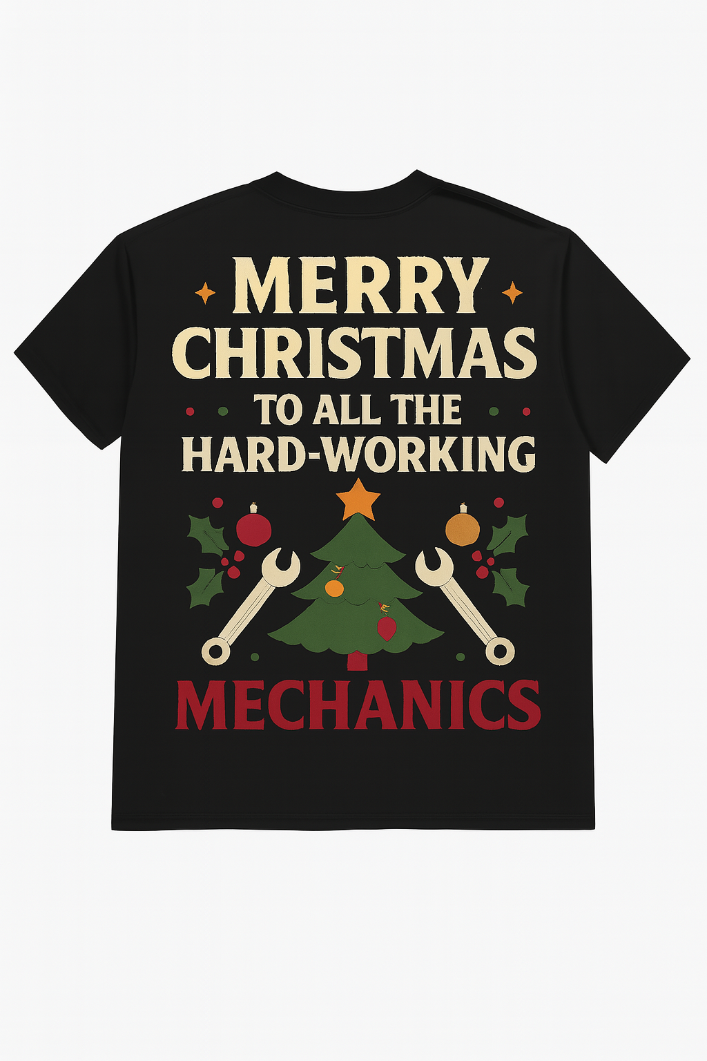 Mechanic Christmas T-shirt